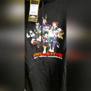 New Primitive My Hero Academia Mens Lrg Hoodie